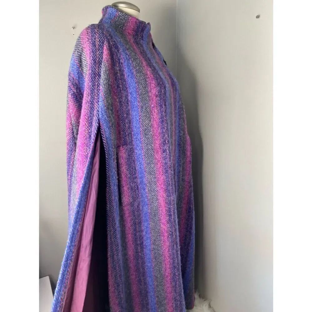 🛍️Jimmy Hourihan 1970s Irish Wool & Made in Ireland Cape/Coat RARE FIND Stunning - Picture 9 of 17
